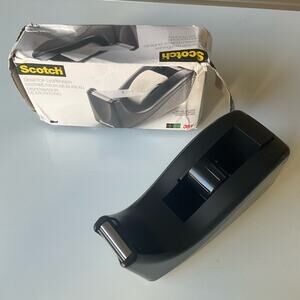 Scotch Desktop Tape Dispenser, Black Two-Tone, 1 Dispenser
